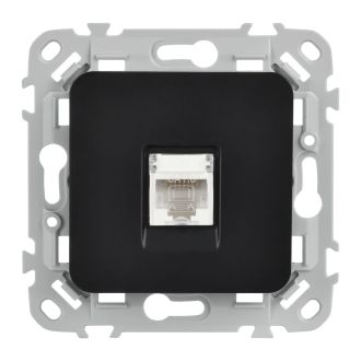FLITE Розетка компьютерная RJ45 категория 6 UTP черный