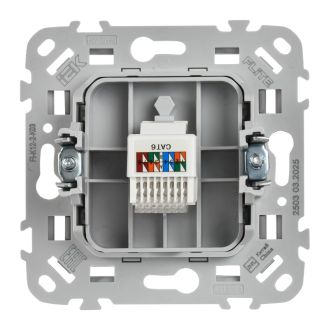 FLITE Розетка компьютерная RJ45 категория 6 UTP серый