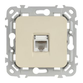 FLITE Розетка компьютерная RJ45 категория 6 UTP сливочный