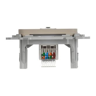 FLITE Розетка компьютерная RJ45 категория 6 UTP льняной