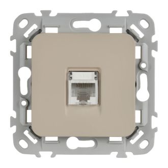 FLITE Розетка компьютерная RJ45 категория 6 UTP льняной
