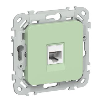 FLITE Розетка компьютерная RJ45 категория 6 UTP фисташковый