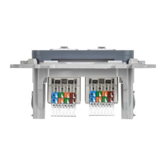 FLITE Розетка 2-местная компьютерная RJ45 категория 5Е UTP маренго