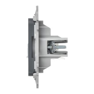FLITE Розетка 2-местная компьютерная RJ45 категория 5Е UTP мокрый асфальт