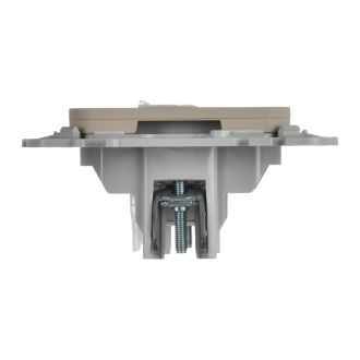 FLITE Розетка 2-местная компьютерная RJ45 категория 5Е UTP льняной