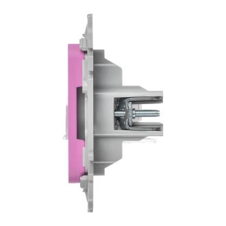 FLITE Розетка 2-местная компьютерная RJ45 категория 5Е UTP пурпурный