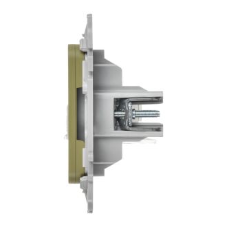 FLITE Розетка 2-местная компьютерная RJ45 категория 6 UTP оливковый