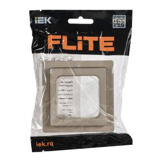 FLITE Рамка 1-местная IP55 льняной