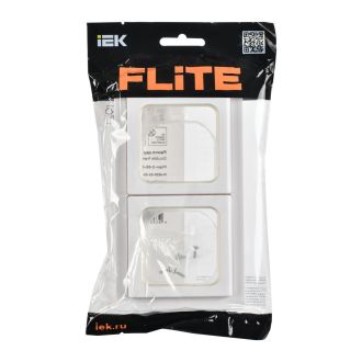 FLITE Рамка 2-местная IP55 белый