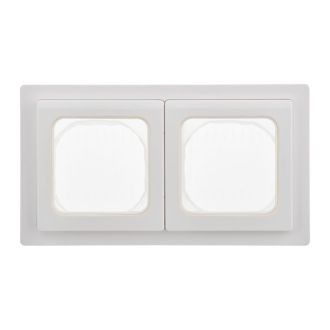 FLITE Рамка 2-местная IP55 белый