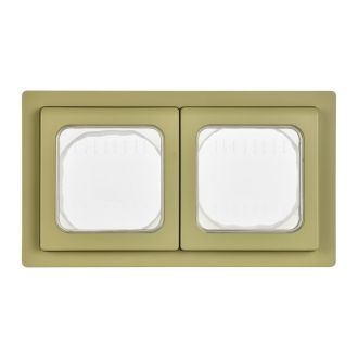 FLITE Рамка 2-местная IP55 оливковый
