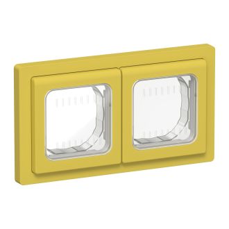 FLITE Рамка 2-местная IP55 желтый карри
