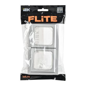 FLITE Рамка 2-местная IP55 алюминий