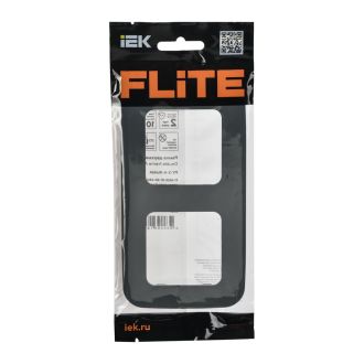 FLITE Artistic Рамка 2-местная мокрый асфальт