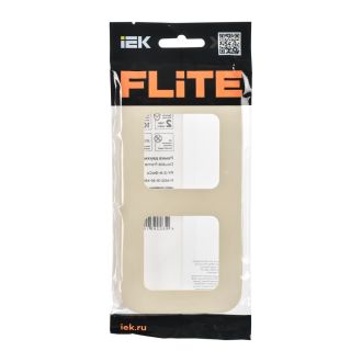 FLITE Artistic Рамка 2-местная сливочный