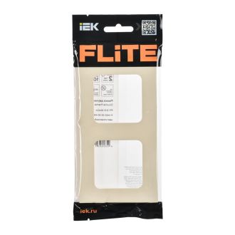 FLITE Classic Рамка 2-местная сливочный