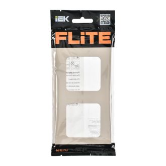 FLITE Classic Рамка 2-местная льняной