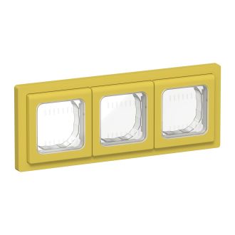 FLITE Рамка 3-местная IP55 желтый карри