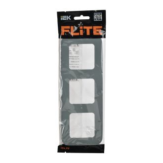 FLITE Artistic Рамка 3-местная серый