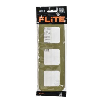 FLITE Artistic Рамка 3-местная оливковый