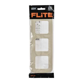 FLITE Artistic Рамка 3-местная сливочный