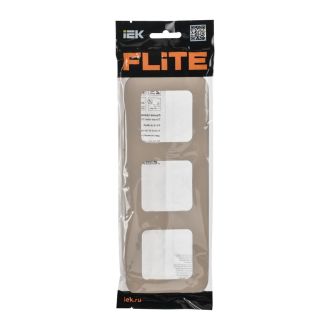 FLITE Artistic Рамка 3-местная льняной