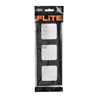 FLITE Classic Рамка 3-местная черный