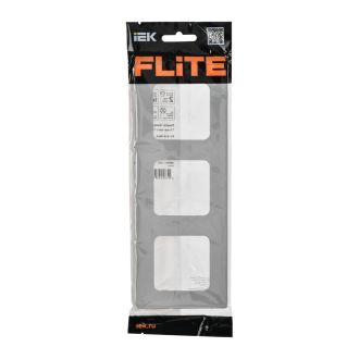 FLITE Classic Рамка 3-местная алюминий