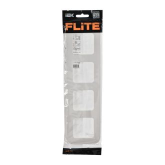 FLITE Artistic Рамка 4-местная белый