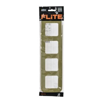 FLITE Artistic Рамка 4-местная оливковый