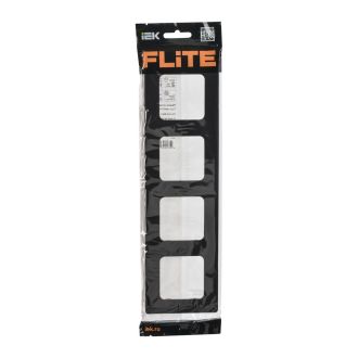 FLITE Classic Рамка 4-местная черный