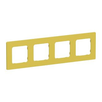 FLITE Classic Рамка 4-местная желтый карри
