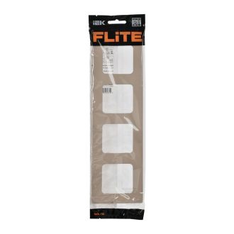 FLITE Classic Рамка 4-местная льняной