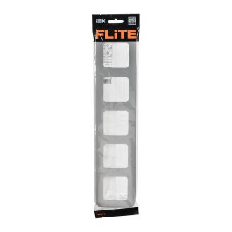 FLITE Artistic Рамка 5-местная алюминий