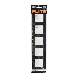 FLITE Classic Рамка 5-местная черный
