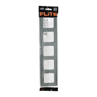 FLITE Classic Рамка 5-местная серый