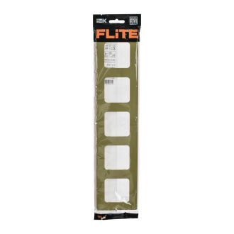 FLITE Classic Рамка 5-местная оливковый