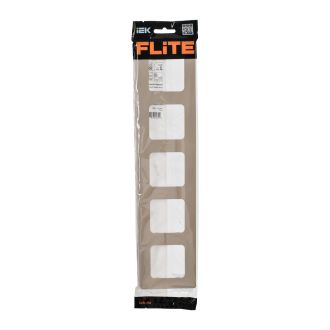 FLITE Classic Рамка 5-местная льняной