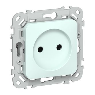 FLITE Розетка без заземления без защитных шторок безвинтовое крепление 10А холодный лед
