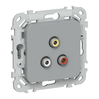FLITE Розетка RCA серый