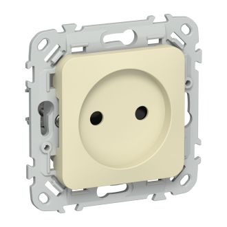 FLITE Розетка без заземления с защитными шторками 10А навахо