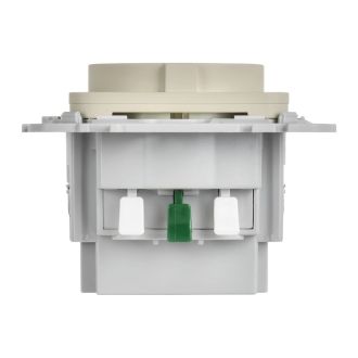 FLITE Розетка 1-местная с заземлением с защитными шторками 16А с USB A+A 3,1А безвинтовое крепление сливочный