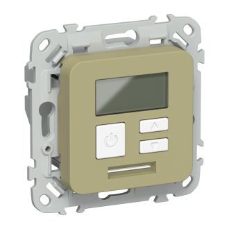 FLITE Термостат электронный с дисплеем 16А оливковый