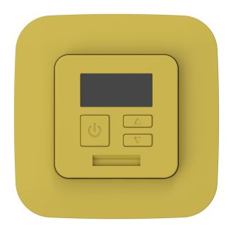 FLITE Термостат электронный с дисплеем 16А желтый карри