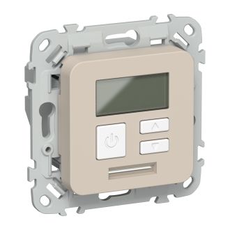 FLITE Термостат электронный с дисплеем 16А льняной