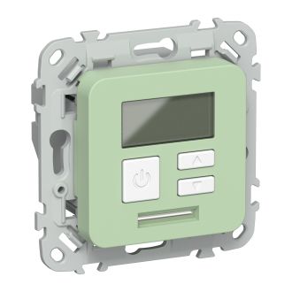 FLITE Термостат электронный с дисплеем 16А фисташковый