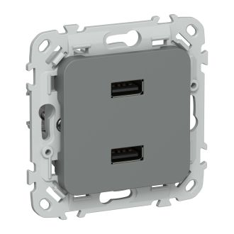 FLITE Розетка USB A+A 2,1А мокрый асфальт