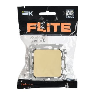 FLITE Выключатель 1-клавишный 10А навахо