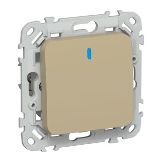 FLITE Выключатель 1-клавишный с индикацией 10А хаки