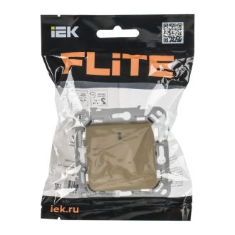 FLITE Выключатель 1-клавишный с индикацией 10А хаки